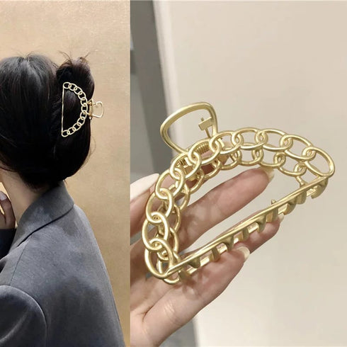 Matte Metal Horsetail Clip